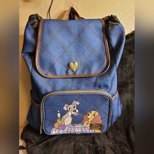 NWT Loungefly Disney Lady and the Tramp Full-Size Slouch Backpack